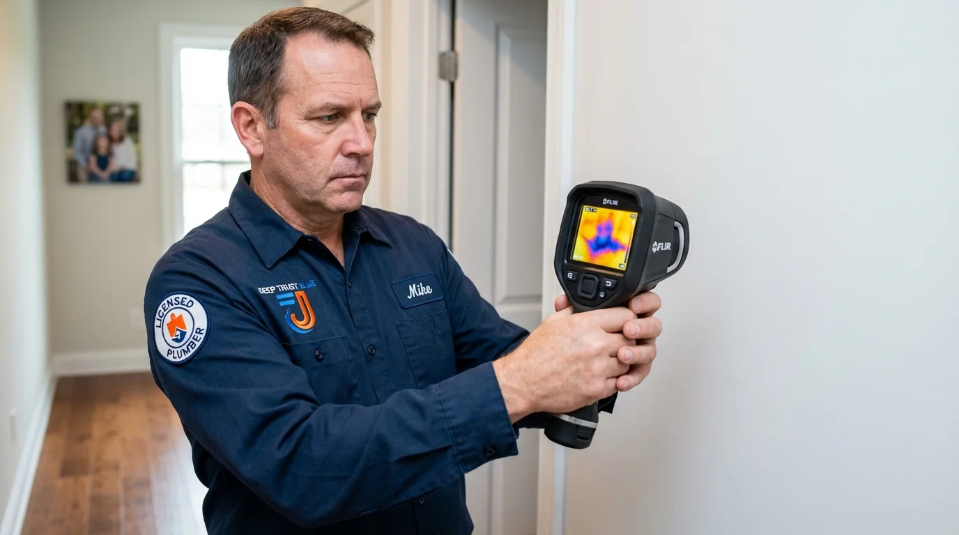 Thermal imaging leak detection by Johns Plumbing LLC in Sellersville
